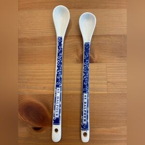 St. Dalfour Jam Spoon Blue & White Spoons - Set of 2